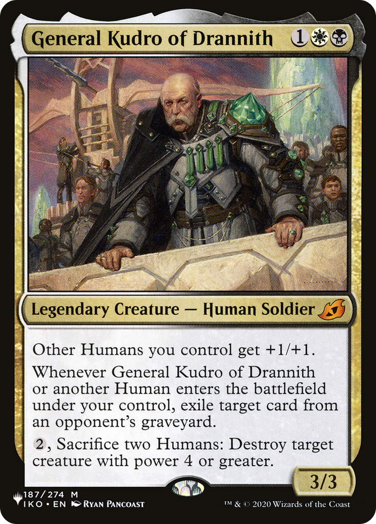 Magic: The Gathering - General Kudro of Drannith - The List