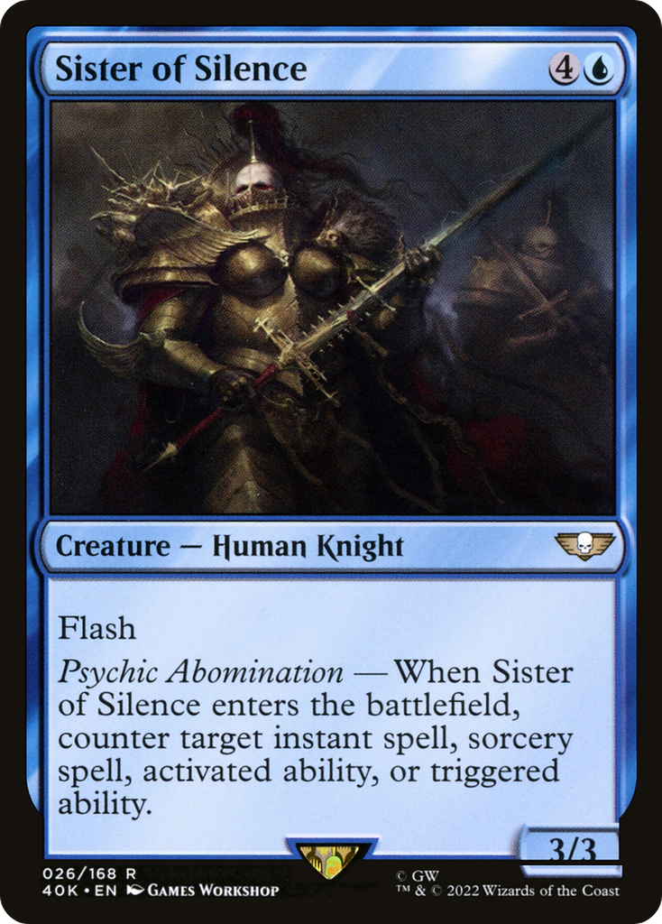 Magic: The Gathering - Sister of Silence - Warhammer 40000 Commander