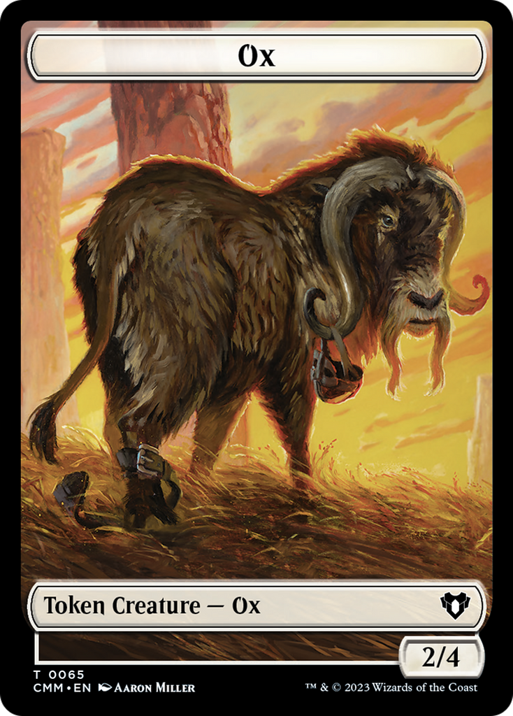 Magic: The Gathering - Ox Token - Commander Masters Tokens