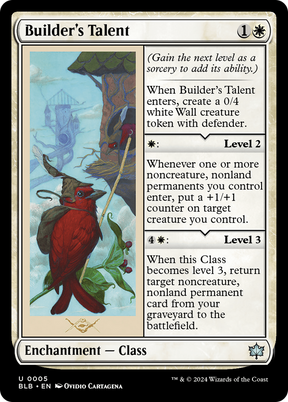 Magic: The Gathering - Builder's Talent Foil - Bloomburrow