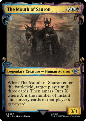 Magic: The Gathering - The Mouth of Sauron Foil - The Lord of the Rings: Tales of Middle-earth