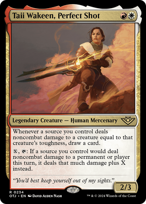Magic: The Gathering - Taii Wakeen, Perfect Shot Foil - Outlaws of Thunder Junction