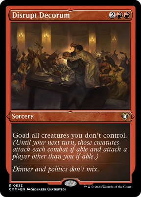 Magic: The Gathering - Disrupt Decorum Foil - Commander Masters