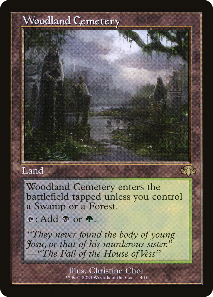 Magic: The Gathering - Woodland Cemetery - Dominaria Remastered