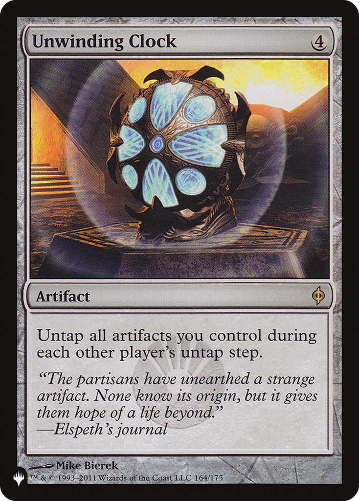 Magic: The Gathering - Unwinding Clock - The List