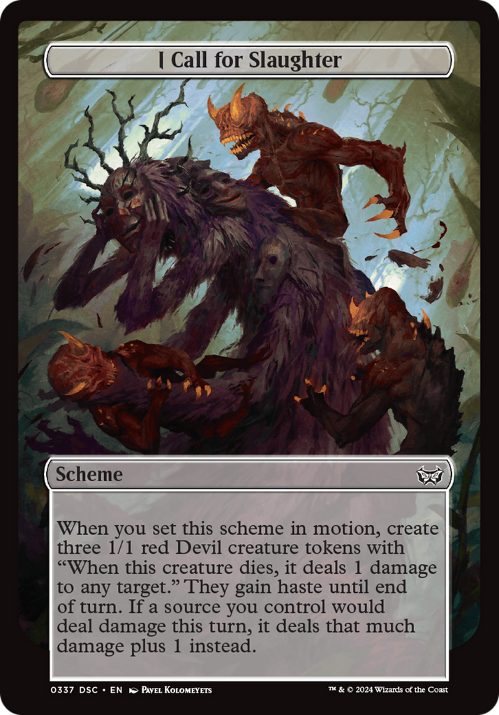 Magic: The Gathering - I Call for Slaughter - Duskmourn: House of Horror Commander