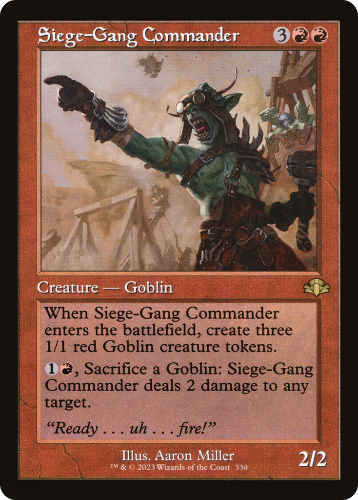 Magic: The Gathering - Siege-Gang Commander Foil - Dominaria Remastered