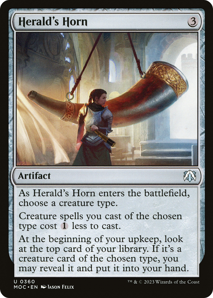 Magic: The Gathering - Herald's Horn - March of the Machine Commander