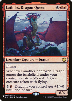 Magic: The Gathering - Lathliss, Dragon Queen - The List