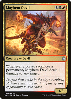 Magic: The Gathering - Mayhem Devil Foil - War of the Spark