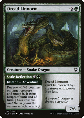 Magic: The Gathering - Dread Linnorm // Scale Deflection - Commander Legends: Battle for Baldur's Gate