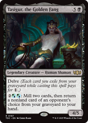 Magic: The Gathering - Tasigur, the Golden Fang - Tarkir: Dragonstorm Commander