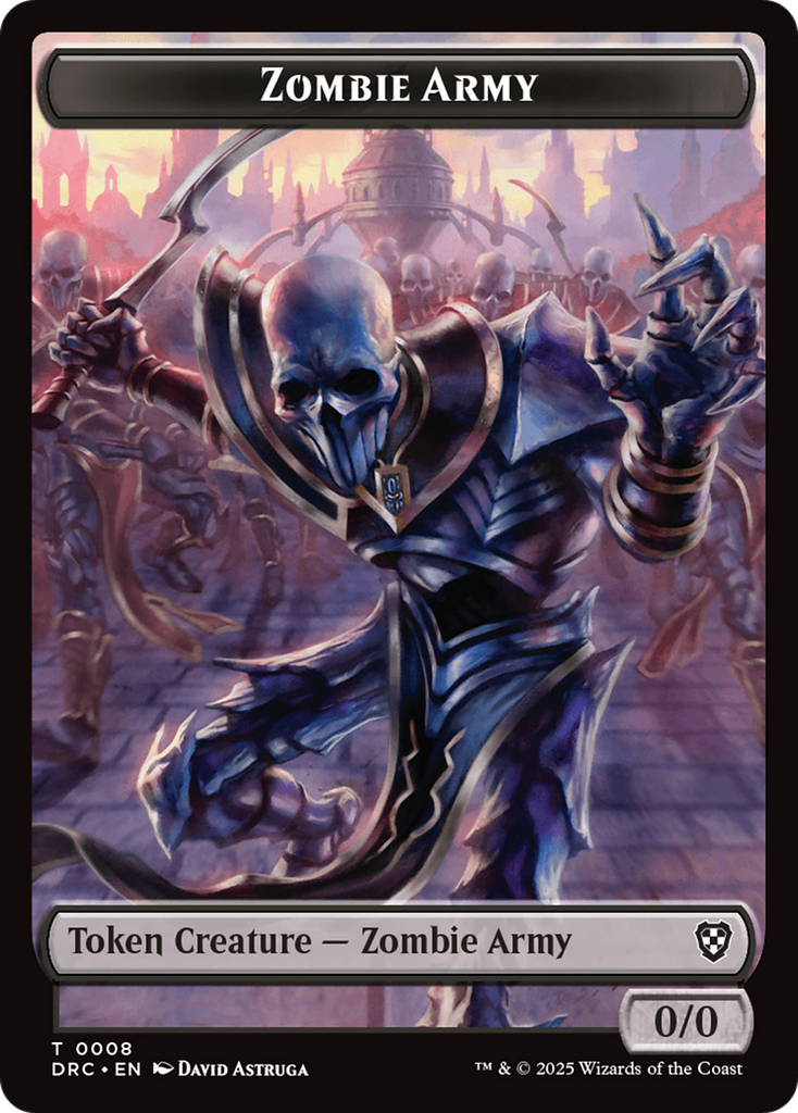 Magic: The Gathering - Zombie Army Token - Aetherdrift Commander Tokens