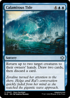 Magic: The Gathering - Calamitous Tide Foil - Bloomburrow