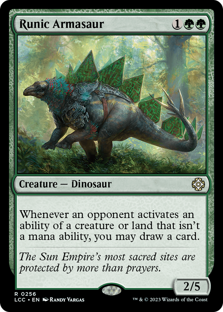 Magic: The Gathering - Runic Armasaur - The Lost Caverns of Ixalan Commander