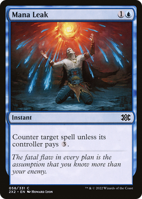 Magic: The Gathering - Mana Leak Foil - Double Masters 2022
