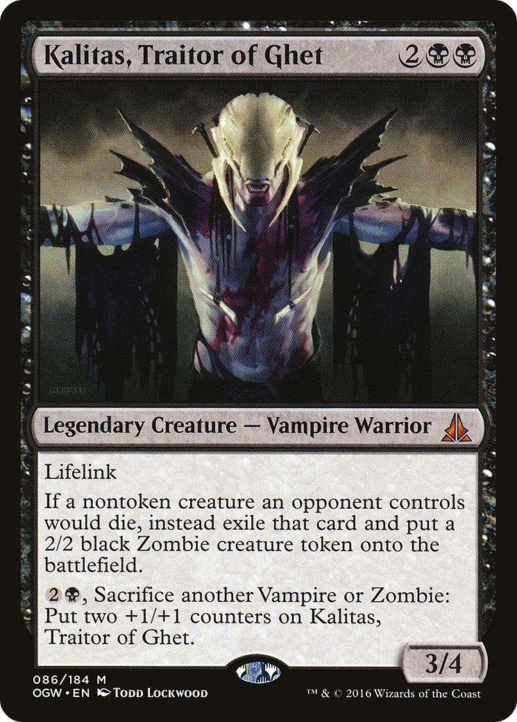 Magic: The Gathering - Kalitas, Traitor of Ghet Foil - Oath of the Gatewatch