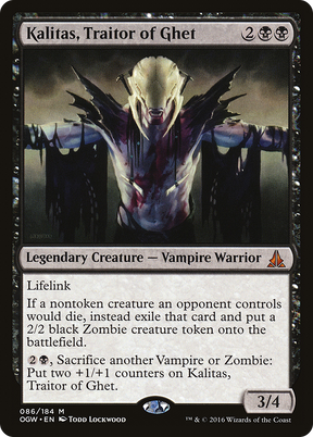 Magic: The Gathering - Kalitas, Traitor of Ghet Foil - Oath of the Gatewatch