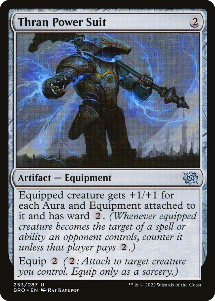 Magic: The Gathering - Thran Power Suit Foil - The Brothers' War