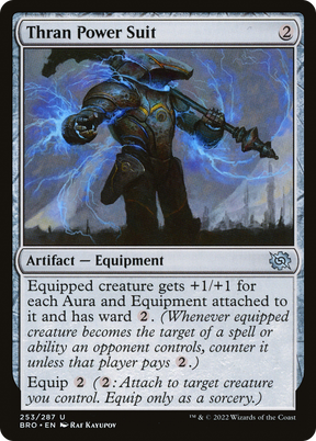 Magic: The Gathering - Thran Power Suit Foil - The Brothers' War