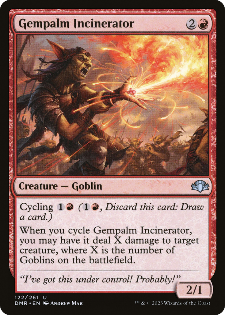 Magic: The Gathering - Gempalm Incinerator Foil - Dominaria Remastered