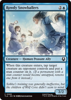 Magic: The Gathering - Rowdy Snowballers Foil - Avatar: The Last Airbender