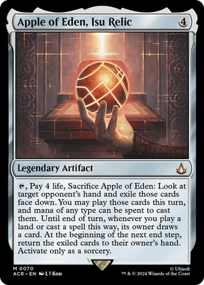 Magic: The Gathering - Apple of Eden, Isu Relic Foil - Assassin's Creed