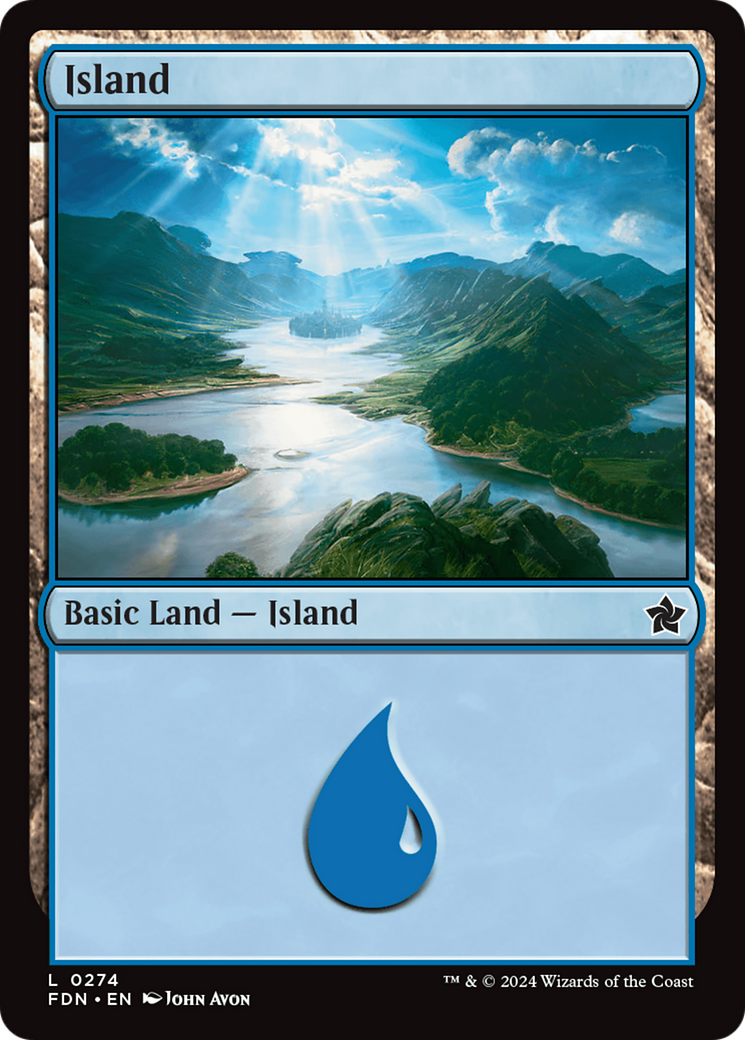 Magic: The Gathering - Island #274 Foil - Foundations