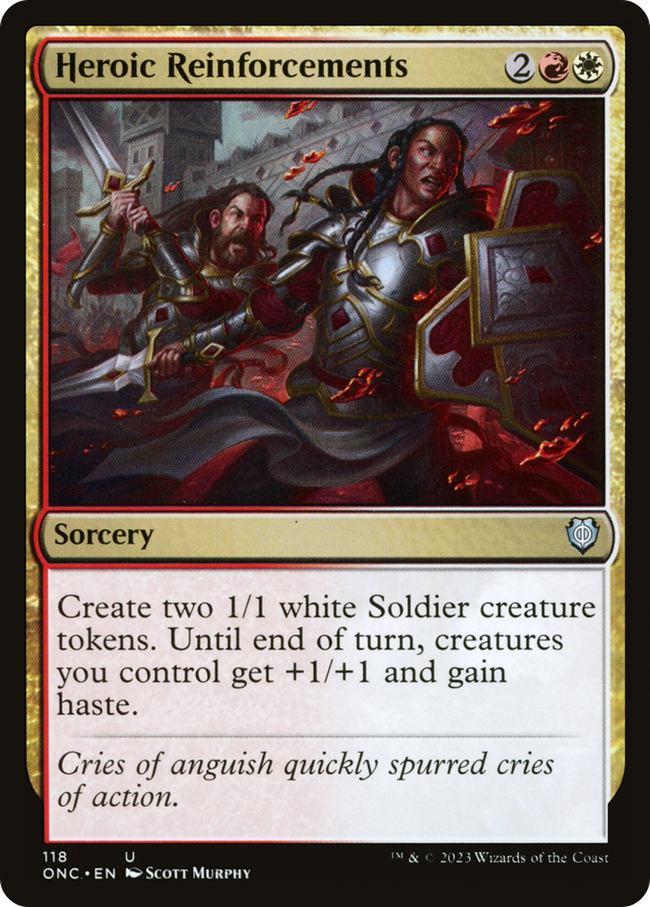 Magic: The Gathering - Heroic Reinforcements - Phyrexia: All Will Be One Commander