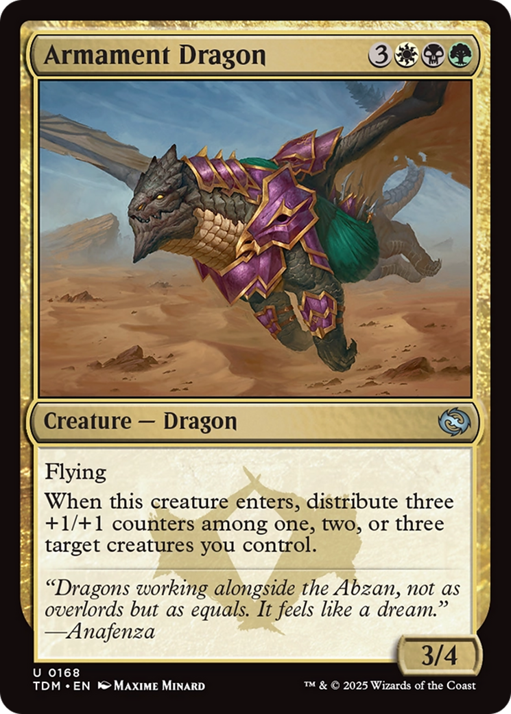 Magic: The Gathering - Armament Dragon Foil - Tarkir: Dragonstorm