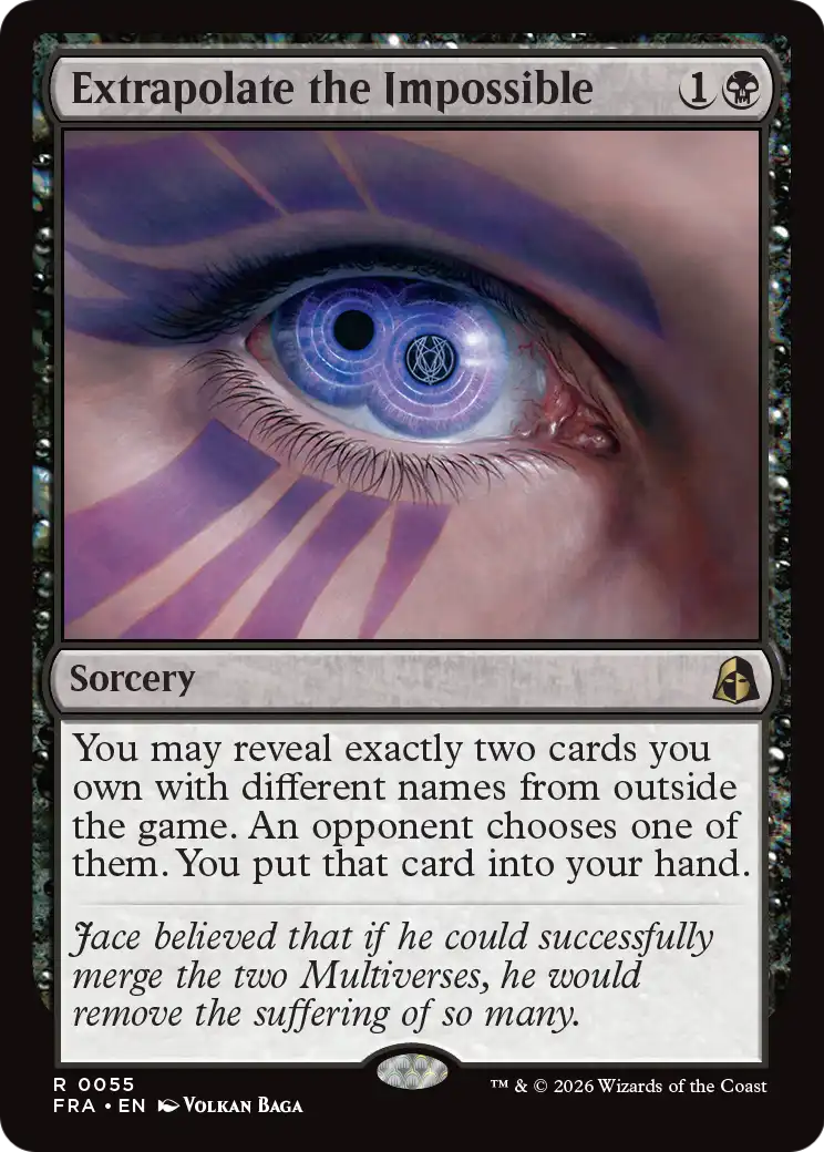 Magic: The Gathering - Extrapolate the Impossible Foil - Reality Fracture