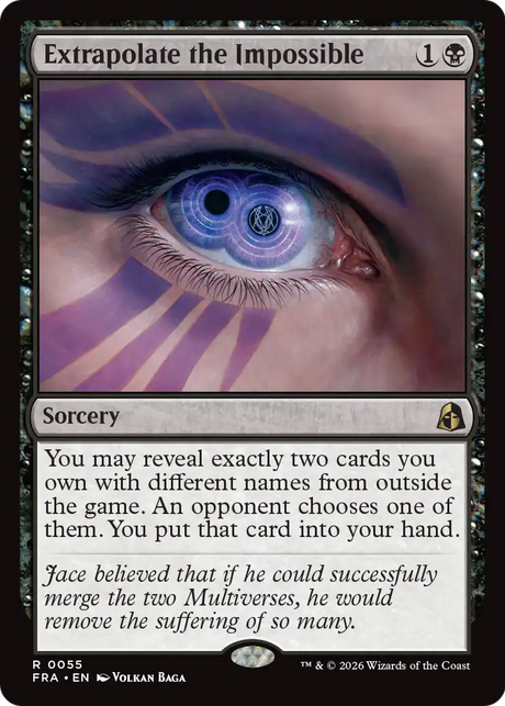 Magic: The Gathering - Extrapolate the Impossible Foil - Reality Fracture
