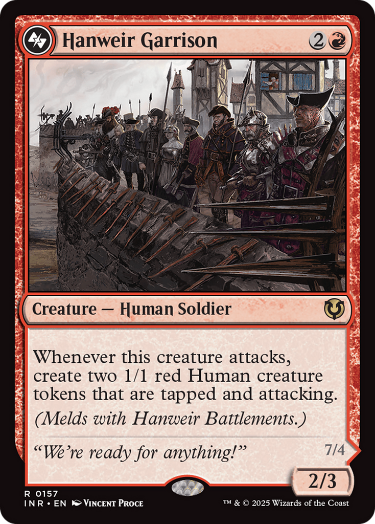 Magic: The Gathering - Hanweir Garrison // Hanweir, the Writhing Township Foil - Innistrad Remastered