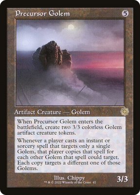 Magic: The Gathering - Precursor Golem - The Brothers' War Retro Artifacts