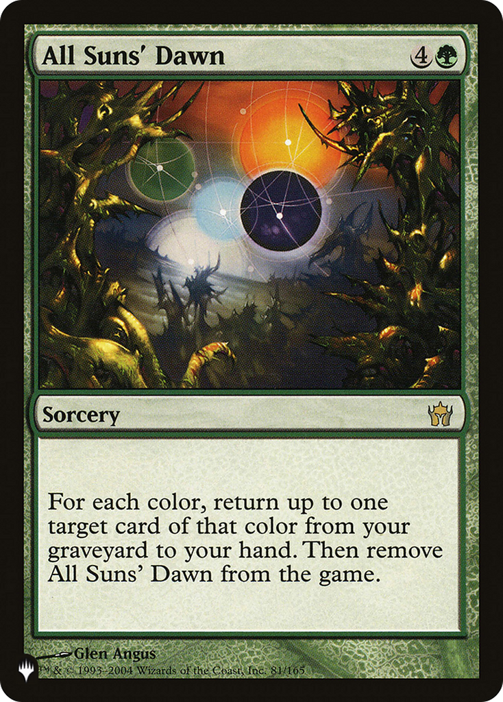 Magic: The Gathering - All Suns' Dawn - The List