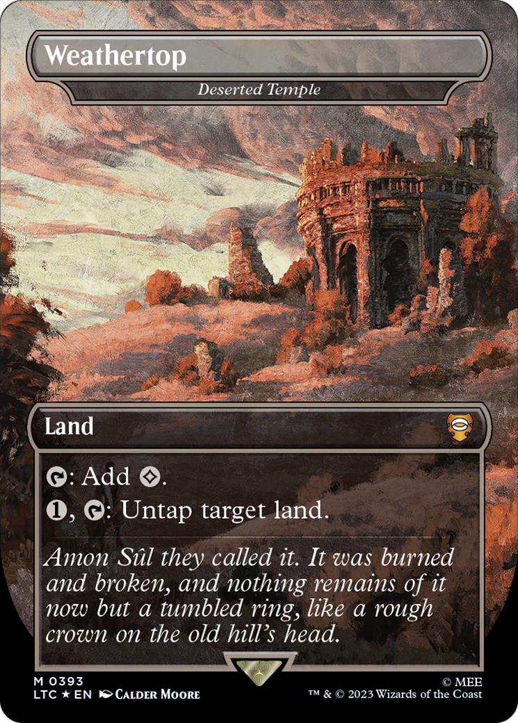 Magic: The Gathering - Deserted Temple Foil - Tales of Middle-earth Commander