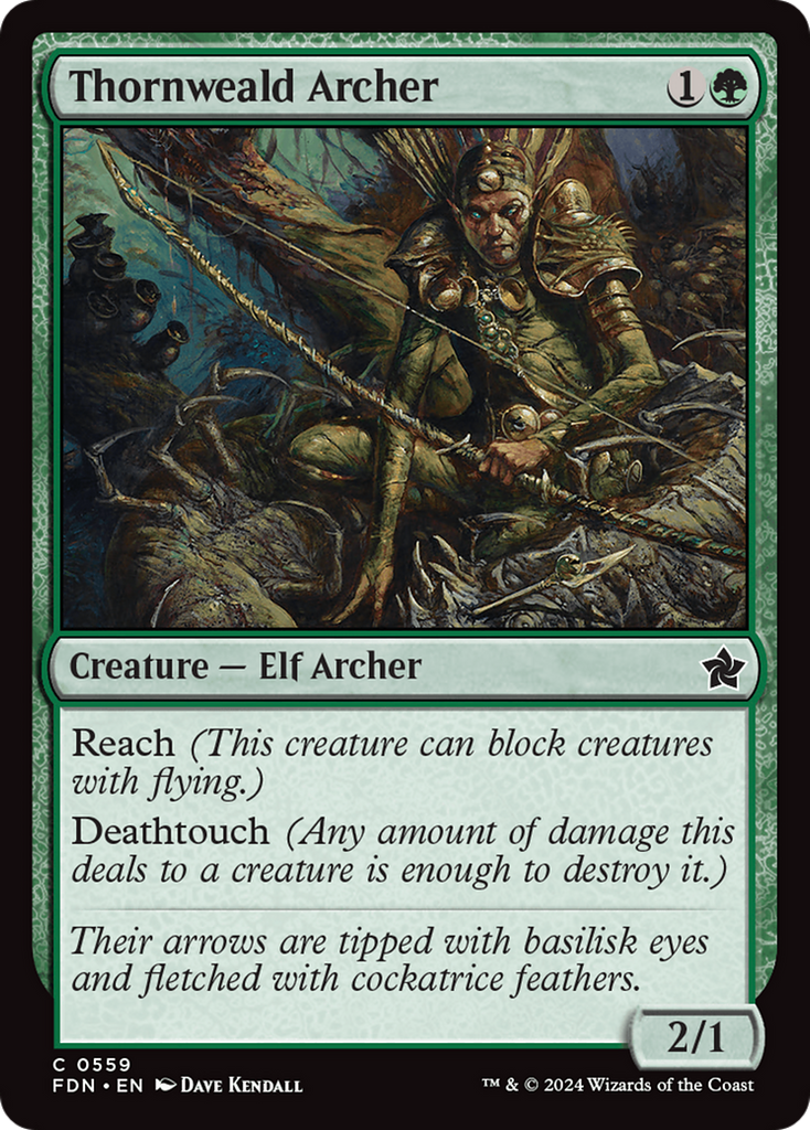 Magic: The Gathering - Thornweald Archer - Foundations