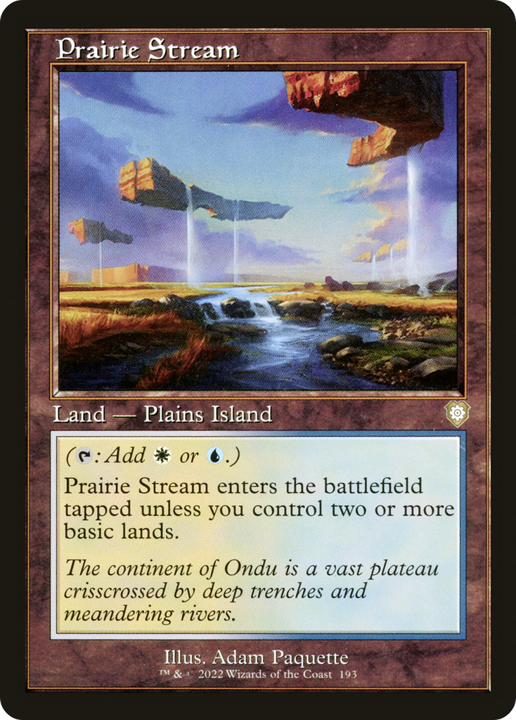 Magic: The Gathering - Prairie Stream - The Brothers' War Commander