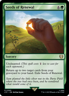 Magic: The Gathering - Seeds of Renewal - Tales of Middle-earth Commander