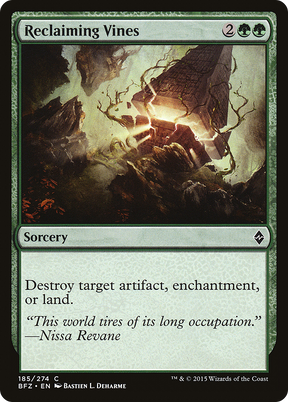 Magic: The Gathering - Reclaiming Vines Foil - Battle for Zendikar