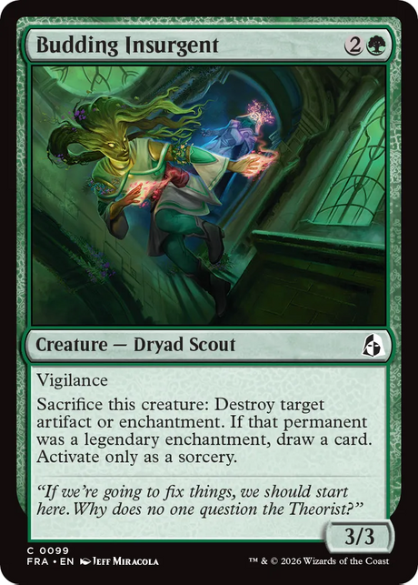 Magic: The Gathering - Budding Insurgent - Reality Fracture