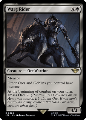 Magic: The Gathering - Warg Rider - The Lord of the Rings: Tales of Middle-earth