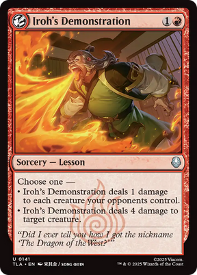 Magic: The Gathering - Iroh's Demonstration Foil - Avatar: The Last Airbender