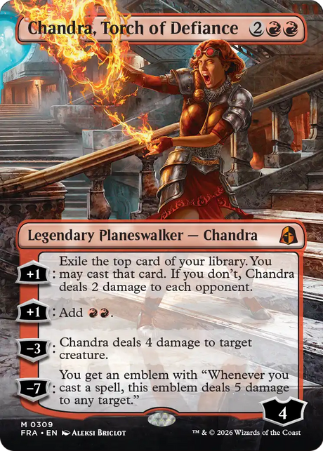 Magic: The Gathering - Chandra, Torch of Defiance Foil - Reality Fracture