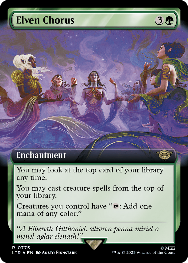 Magic: The Gathering - Elven Chorus Foil - The Lord of the Rings: Tales of Middle-earth