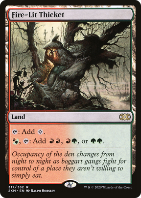 Magic: The Gathering - Fire-Lit Thicket Foil - Double Masters