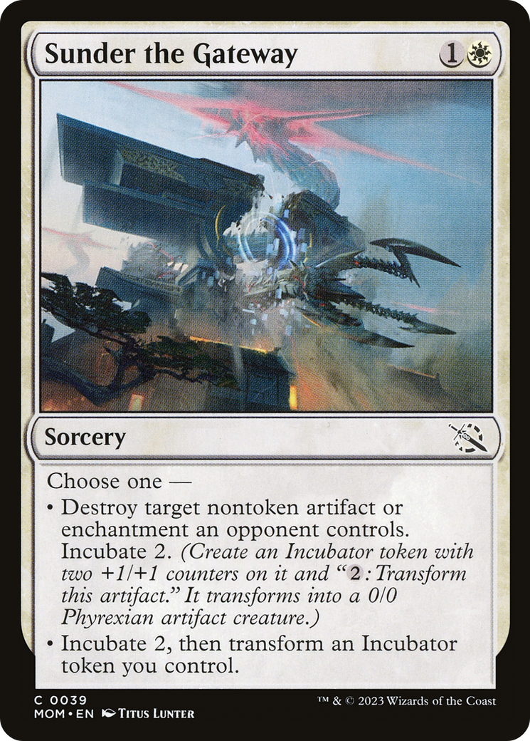 Magic: The Gathering - Sunder the Gateway Foil - March of the Machine