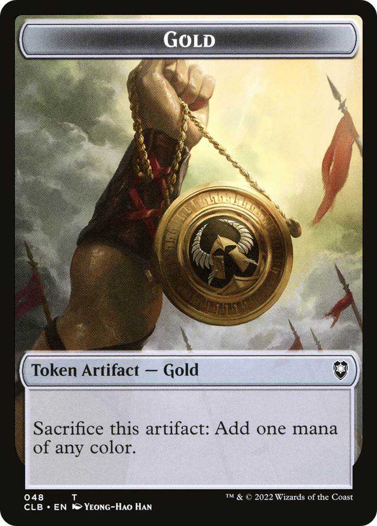 Magic: The Gathering - Gold Token - Battle for Baldur's Gate Tokens