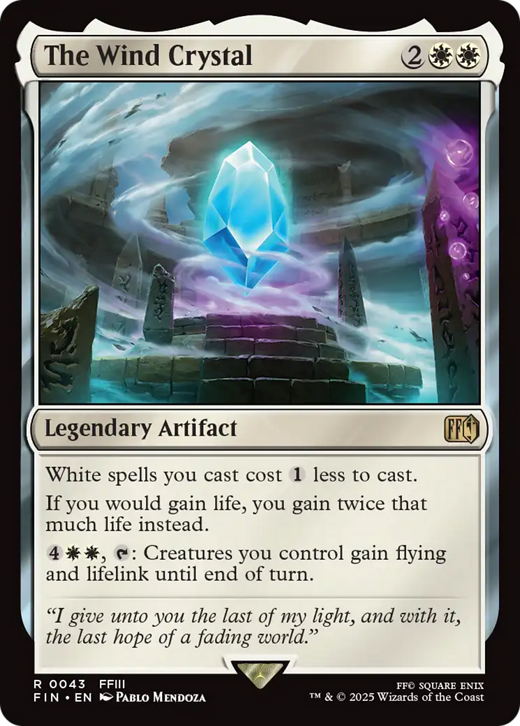 Magic: The Gathering - The Wind Crystal Foil - Final Fantasy