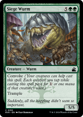 Magic: The Gathering - Siege Wurm Foil - Ravnica Remastered